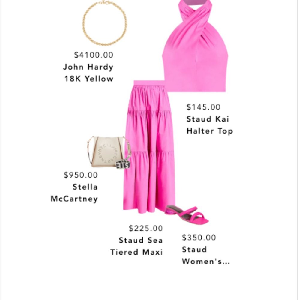 Staud Kai Halter Top and Sea Maxi Skirt